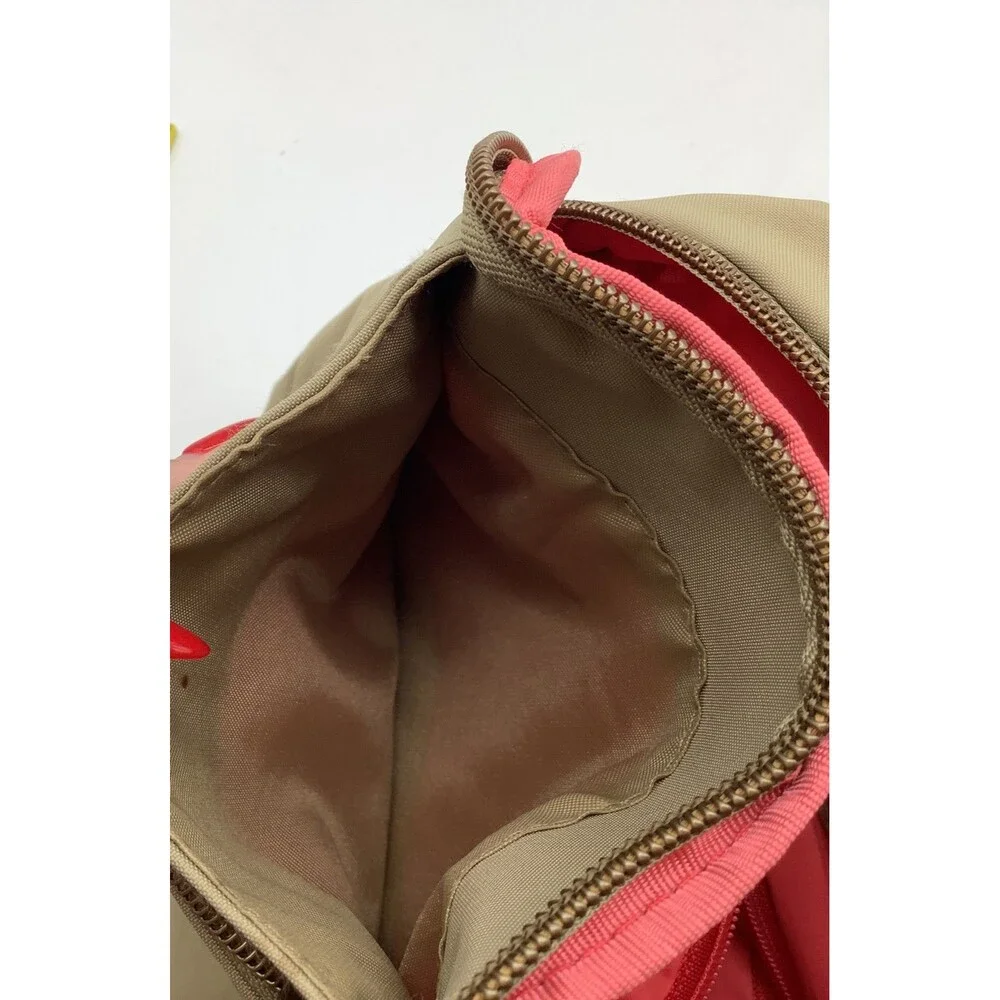 Travelon Nylon Purse Crossbody Anti-Theft Bag Khaki Pocket Adjustable Secure